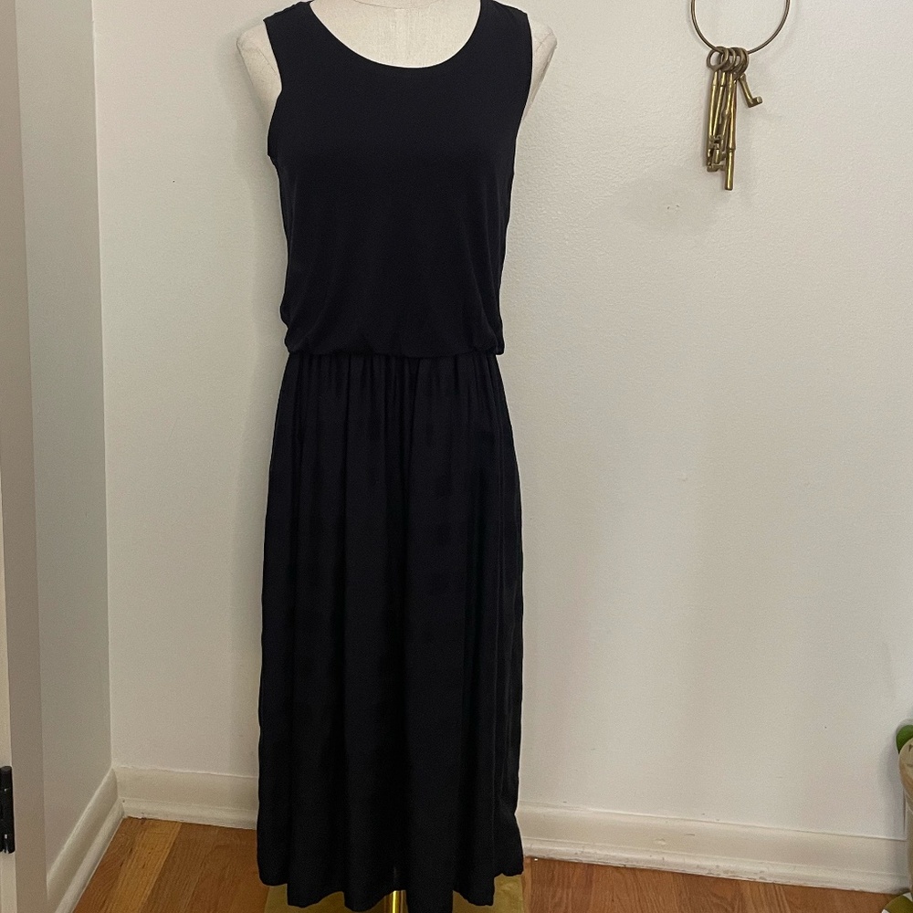 PrAna Perry Sleeveless  Midi Dress in Black XS
